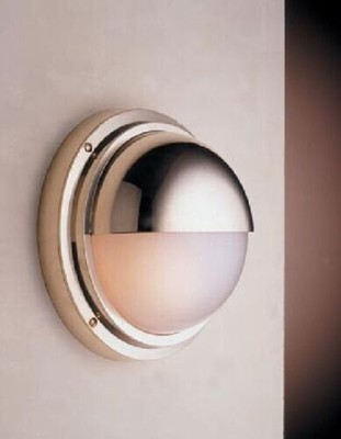 LS2 Élégant LED Wandleuchte Gigi Laiton Rond IP54 Maritime Lampe Maison Porte Dehors 