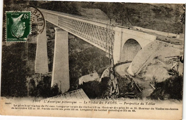 CPA L'Auvergne Pictoresque - Le Viaduc des FADES - Perspective du Apron (222130)