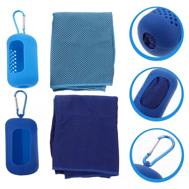 2 Sets Hiking Towels Quick Dry Travel Practical Fitness Portable