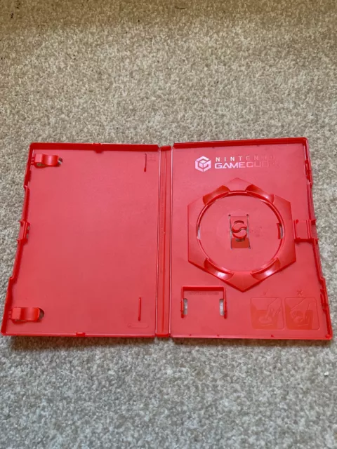 Nintendo Gamecube Genuine Empty Case RED MARIO KART Rare Replacement Official