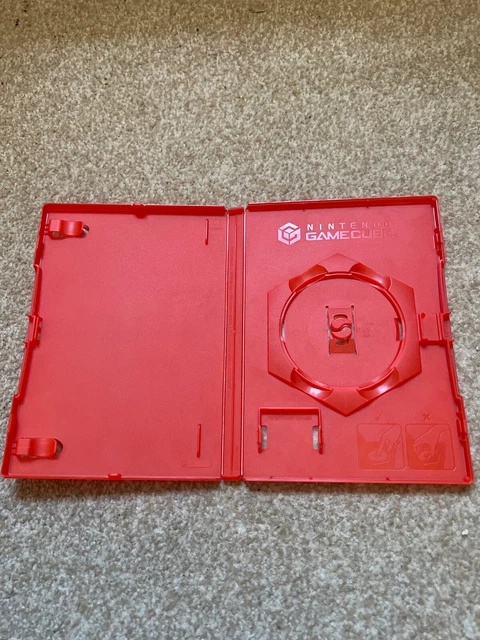 Nintendo Gamecube Genuine Empty Case RED MARIO KART Rare Replacement Official