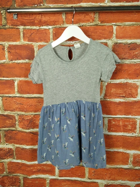 Pacchetto Ragazze Età 2-3 Anni Next Gap Abito Estivo Denim Pinafore Set Maglia 98Cm 4