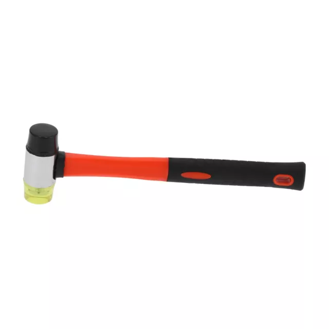 Rubber Mallet DoubleFaced Soft Fiberglass Handle Hammer For Flooring CAR