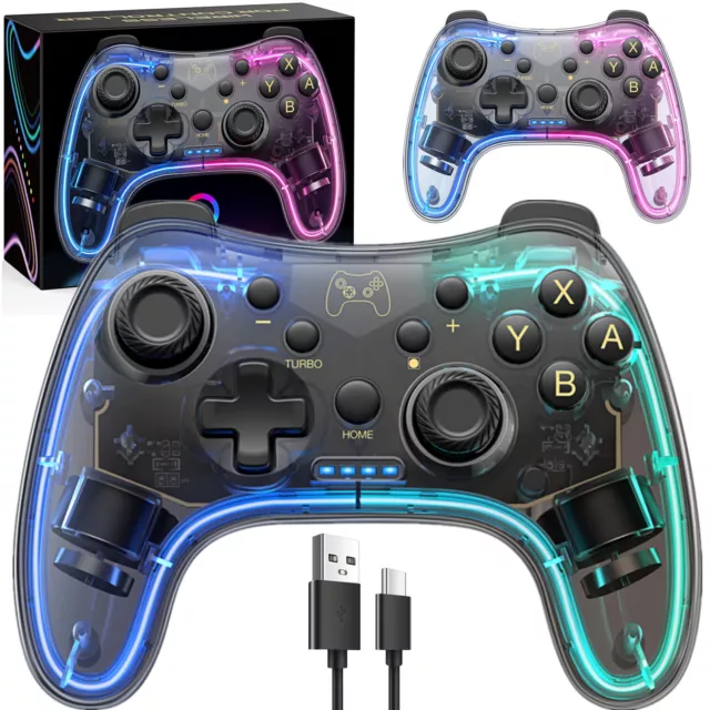 Wireless Bluetooth Pro CONTROLLER/GAMEPAD+Ladekabel für Nintendo Switch,PC,iOS