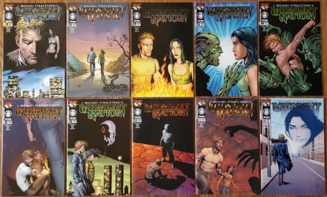 MIDNIGHT NATION lot J. M Straczynski SCANS #1 3 4 5 6 8 9 10 11 12 Top Cow image