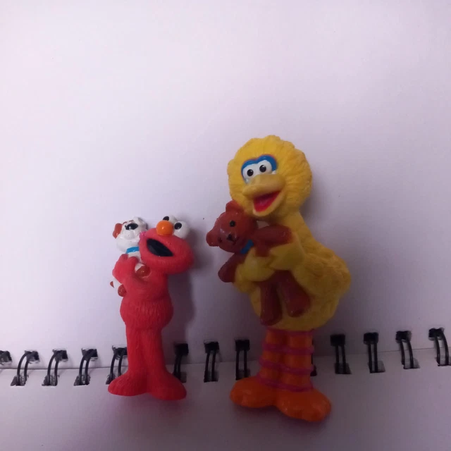 SESAME STREET TYCO Big Bird With Teddy+Cookie Monster With Puppy