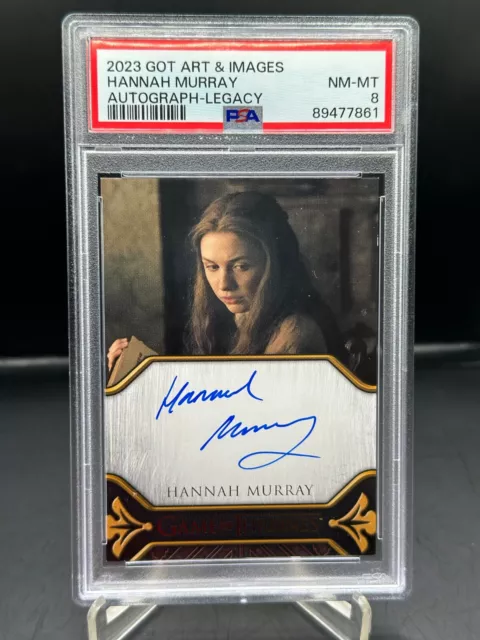 2023 Rittenhouse Game of Thrones Art & Images Hannah Murray Legacy Auto PSA 8