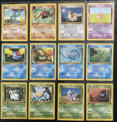 Lot de Cartes Pokémon Ancien 1 St Édition Vintage TBE