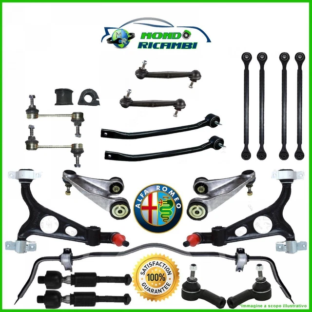 Kit Suspension Avant Alfa 2x Bras Suspension Avant Supérieur ALFA ROMEO 147 156 GT - Kit Complet Avec Coussinets Pièce Auto BESTPRICE Kit Suspension Avant Alfa 2x Bras Suspension Avant Supérieur ALFA ROMEO 147 156 GT - Kit Complet Avec Coussinets Pièce Auto BESTPRICE