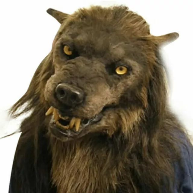 Maschera horror di carnevale di Halloween Maschera horror di levriero lupo Costu