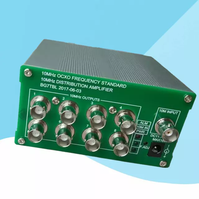 10MHz Distribution amplifier OCXO frequency standard 8 port output.PD