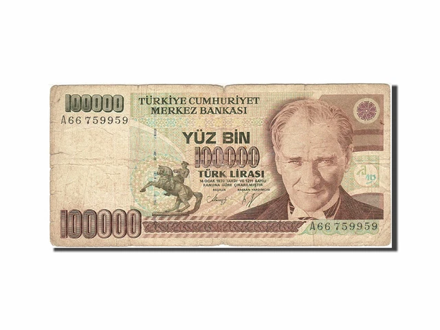 [#264088] Banknote, Turkey, 100,000 Lira, 1984-1997, 1997, KM:206, VG(8-10)