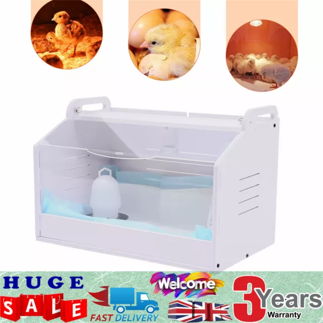 Chicken Incubator Chick Brooding Box, Reptiles Poultry Brooding Machine + Lamp