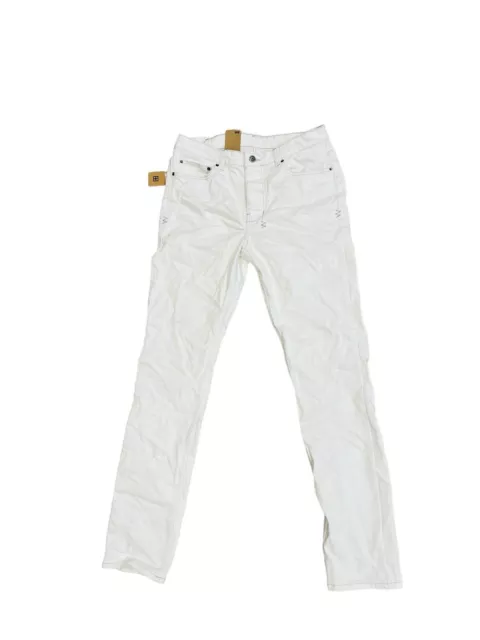 Ksubi Jeans Mens Chitch Slim Tapered Leg Mid-Long Rise White $240 Size 32/32