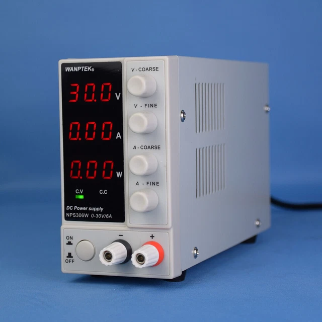 Alimentatore da laboratorio 0-30 V 0-6 A DC alimentatore laboratorio alimentatore da laboratorio regolabile NPS306W!