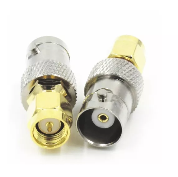 Premium SMA male to BNC female Coax Connector Adapter Commercial Grade Tradie