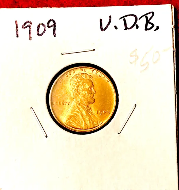 1909 V.d.b. Cent Uncirculated Red From Original Roll