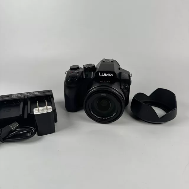 Panasonic LUMIX DMC-FZ300 12.8MP DSLR Camera Black with Leica 25-600mm f2.8