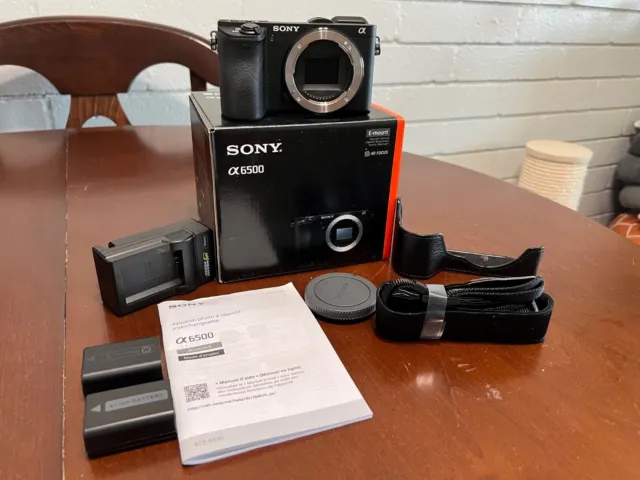 Sony Alpha a6500 24.2MP Digital Camera - Black (Body Only)
