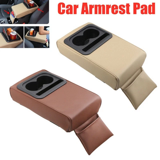 Pad bracciolo universale auto console centrale scatola di stoccaggio cuscino supporto tazza opaco