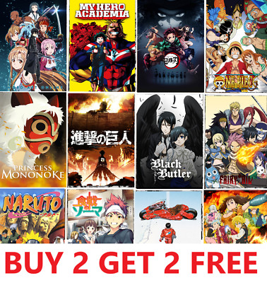 Top classico più grande serie ANIME POSTER MANGA Home Room Decor Wall Art V1 