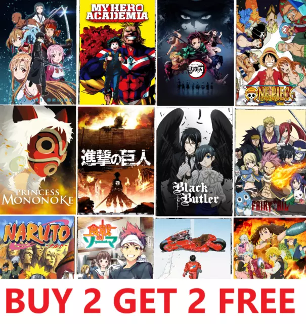 Top Classic Greatest Anime Series Ever Manga Poster Room Decor Wall Art 1