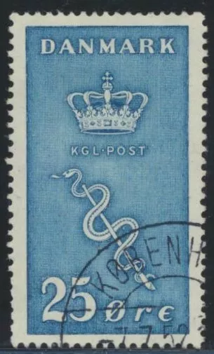 DENMARK. 1929. 25 Øre blue Cancer, VF used (PH1228)
