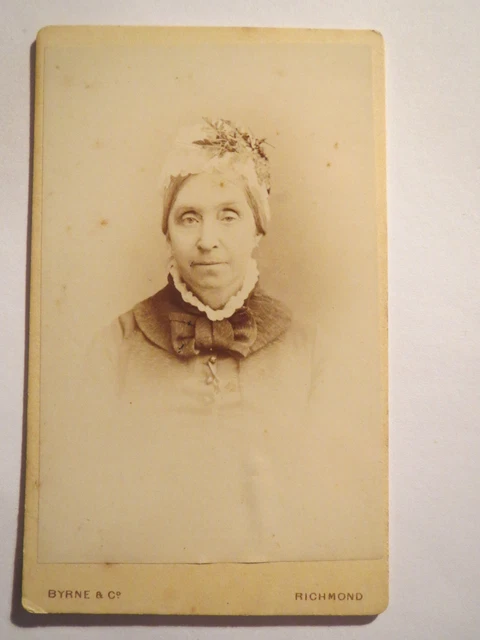 Richmond - donna in abito - ritratto / CDV Inghilterra