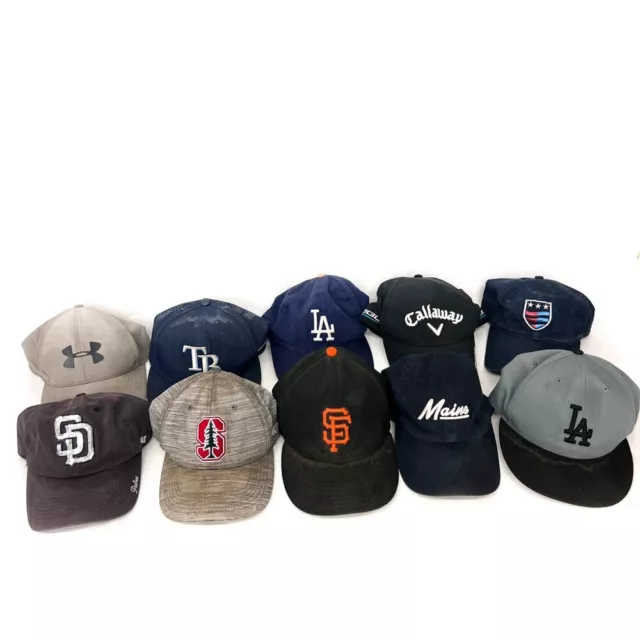 10 pcs Assorted Baseball Cap Strapback Youth Hat Under Armour Nike Ahead New Era 2