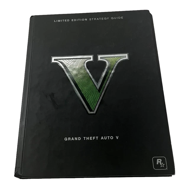 GRAND THEFT AUTO V Limited Edition Strategy Guide Hard Cover Book 39.