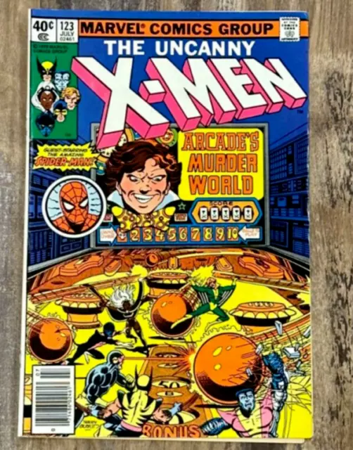 Uncanny X-Men #123 Vol. 1 Risque Panel Newsstand Marvel Comics 1979