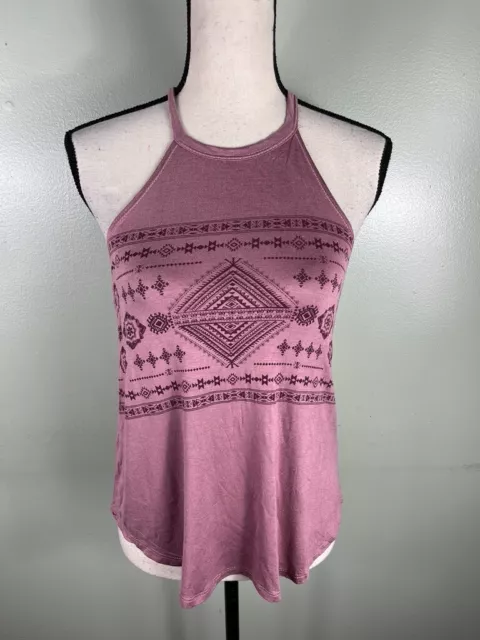 Charlotte Russe Women's  Pink Mauve High-Neck Sleeveless Shirt SZ S