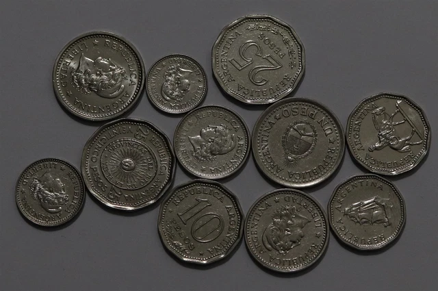 🧭 🇦🇷 Argentina 1950'S + 1960'S Currency Collection B58 #50 Zg41