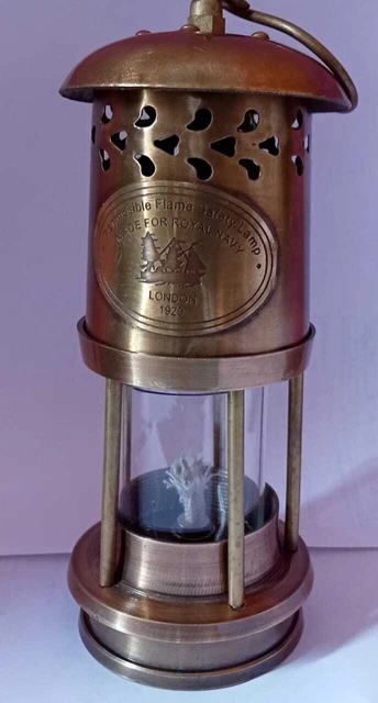 Neuer Stil 6 '' Messinglampe Antike Messing-Bergmannlampe Schiffslaterne...