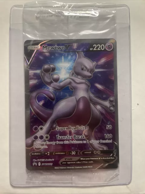 POKEMON GO - MEWTWO V - SWSH229 - FULL ART-Black Star Promo - NM/M - NEW  bin=1