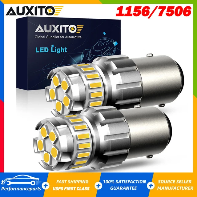 AUXITO 1156 7506 LED Reverse Backup Light White 6500K DRL Parking Tail Bulbs HUS