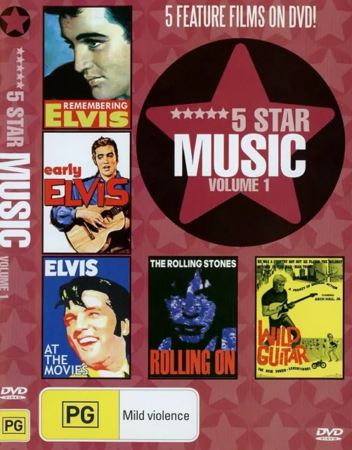 5 Star Music: Volume 1 DVD (Region ALL) VGC Elvis Presley