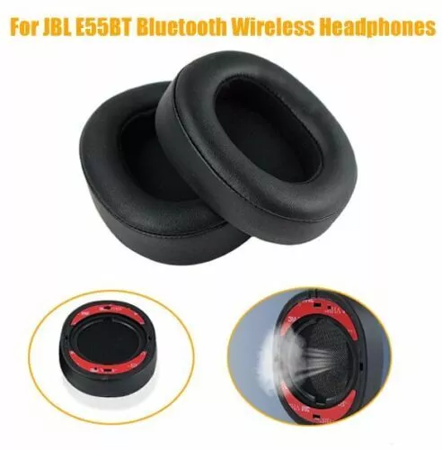 2pc Black Replacement Cushion Earpads for JBL E55BT Bluetooth Wireless Headphone