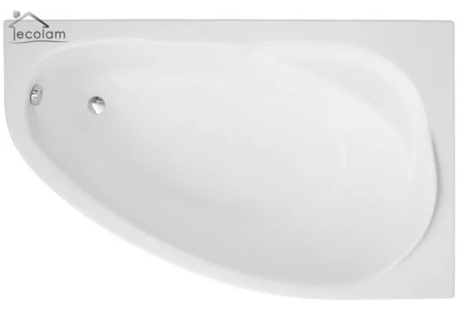 Badewanne Wanne Eckwanne 150 x 100 cm optional Schürze Verkleidung Ablauf rechts 2