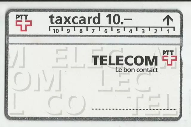 TK Telefonkarte/taxcard Schweiz  10 SfR  Telecom Neu