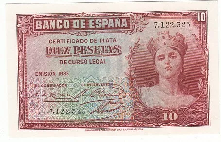 Espagne 10 Pesetas 1935 Neuf (Usa) Eue171