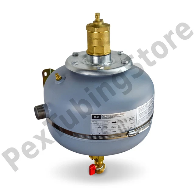 TO15 3in1 Flow Through Expansion Tank (2.1Gal),Air Eliminator and Dirt Separator