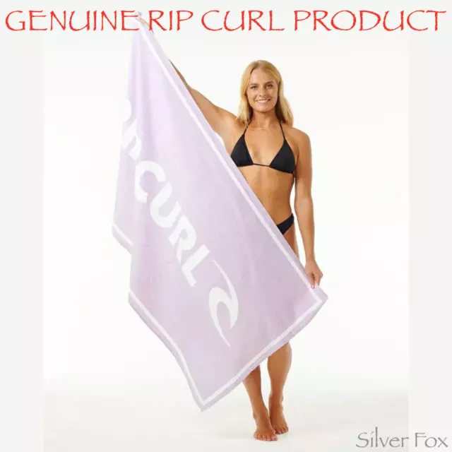 Rip Curl Brand Logo Lilac Beach Towel Brand New With Tags