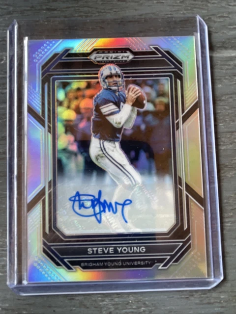 Steve Young 2023 Panini Prizm Draft Picks BYU NCAA Autograph Hologram