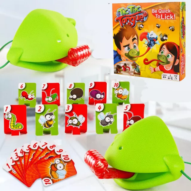 Chameleon Mask Tic Tac Tongue Bug Catch Lizard Quickdraw Card Competitive Game