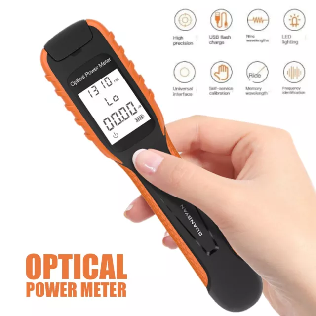 Universal FC/SC/ST Port Fiber Optic Power Meter G11 Optical Power Meter Tool