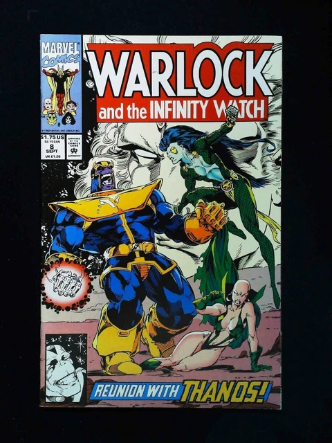 Warlock And Infinity Watch #8  Marvel Comics 1992 Vf+