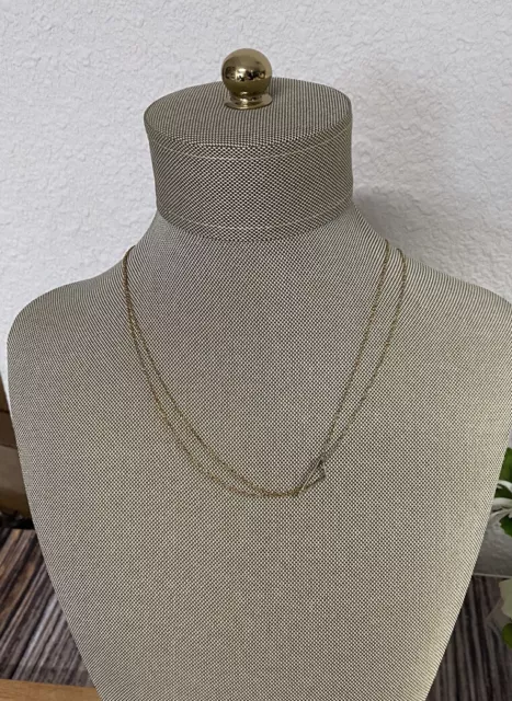 Designer ADINA REYTER 14K Double Chain RIGHT ANGLE Yellow Gold Plated Necklace