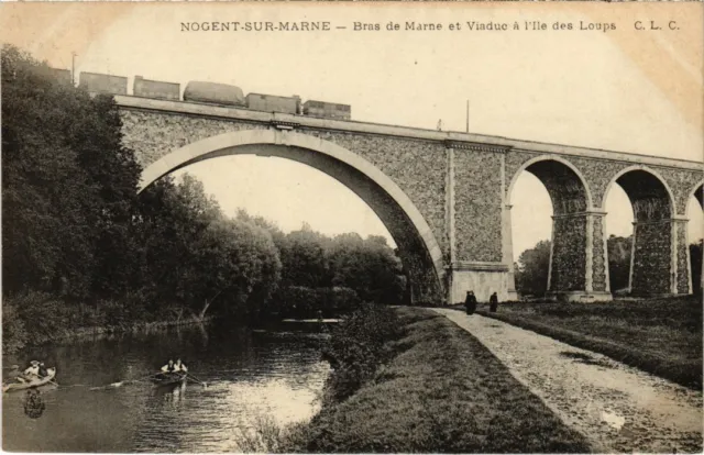 CPA Nogent sur Marne Bras de Marne et Viaduc (1348126)
