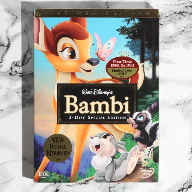 NEW -- Walt Disney's Bambi -- Special Platinum Edition (2-Disc DVD Set, 2005)